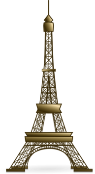 Golden Eiffel Tower