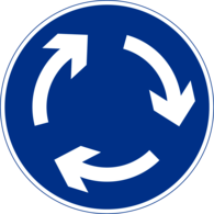 Roundabout Road Sign
