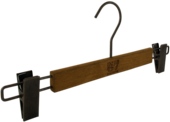 Clothes Hanger With Metal Clips
