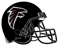 Atlanta Falcons Black Helmet Sticker