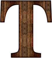Wooden Capital Letter T