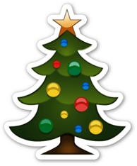 Christmas Tree Emoji Sticker