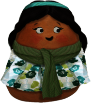 Small Potatoe Green Scarf