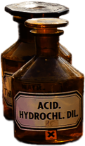 Pharmacy Flasks Acid