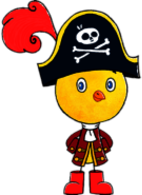 Chirp Dressed As Pirate