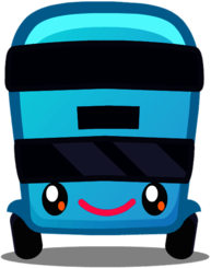 Busling the Bustling Bus Front View