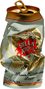 Stella Artois Crushed Can