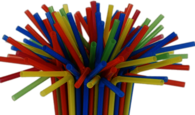 Bunch Of Coloured Straws