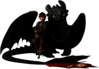 Hiccup and Toothless Posing