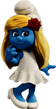 Smurfette Rose In Hair