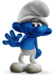 Clumsy Smurf Waving