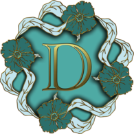 Flower Theme Capital Letter D