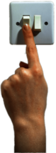 Finger on Light Switch