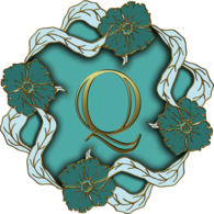 Flower Theme Capital Letter Q