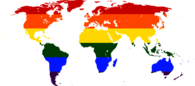 Map Of World Rainbow