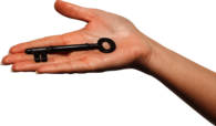 Hand Vintage Key