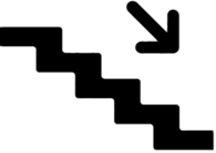 Stairs Down Icon