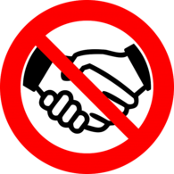 Do Not Shake Hands Sign, Social Distancing