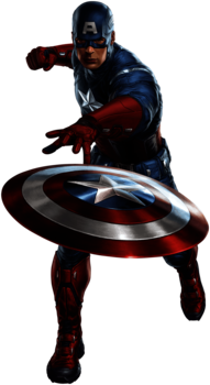 Captain America Throwing Shield