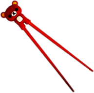 Rilakkuma Bear Holder on Chopsticks