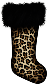Leopard Print Christmas Stocking