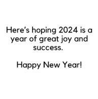 New Year 2024 Great Joy and Success