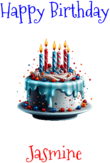 Happy Birthday Jasmine Custom Message