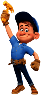 Fix It Felix Holding Hammer In the Air