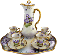 Italian Fine Porcelain Coffee Set