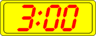 Digital Clock 3:00