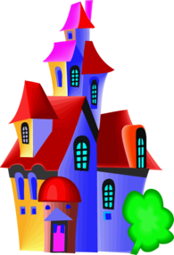 Coloured Fairytale Castle