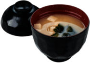 Bowl of Miso Soup with Tofu