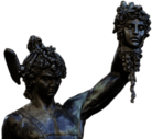 Bust of Perseus holding Medusa's head
