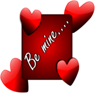 Be Mine Red Sign