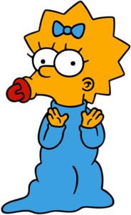 Maggie Simpson with Pacifier