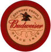 Budweiser Beer Coaster