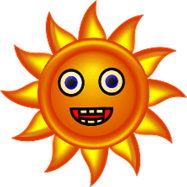 Sun with Wide Smile