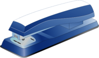 Blue Stapler Clipart