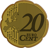 Coin 20 Euro Cent Clipart