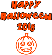 Happy Halloween 2018 Smiling Pumpkin