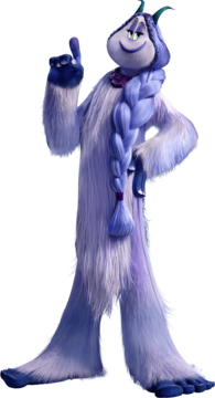 Smallfoot Meechee Yeti Holding Finger Up