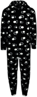 Paw Prints Black Onesie