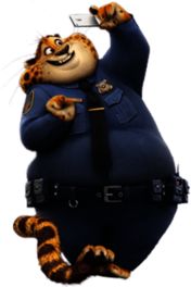 Zootopia Benjamin Clawhauser Taking Selfie