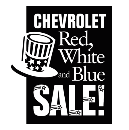 Chevrolet Red White and Blue Sale