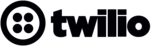 Twilio black logo landscape