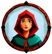 Little Red Riding Hood, Fairytale Character - Circle App Icon | Fan Art