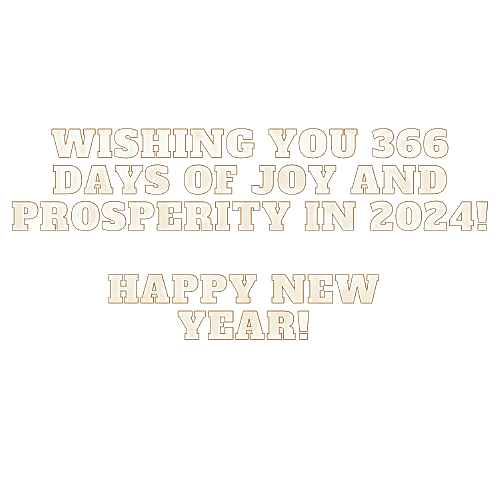 New Year 2024 366 Days