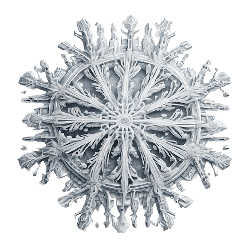 Snowflake with Detailed Pattern