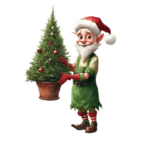 Gardening Christmas Elf