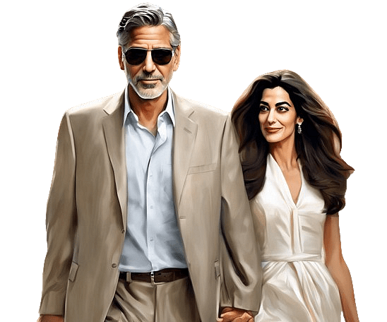 George and Amal Clooney